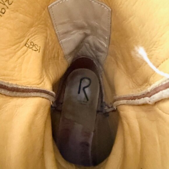 Rod Patrick Mens Cowboy Boots 16.5A Brown Leather Western Blunt Toe 12" Shaft - Picture 13 of 15